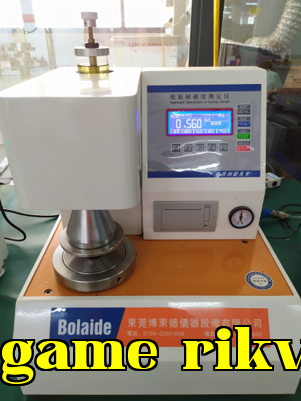 Cardboard bursting strength tester